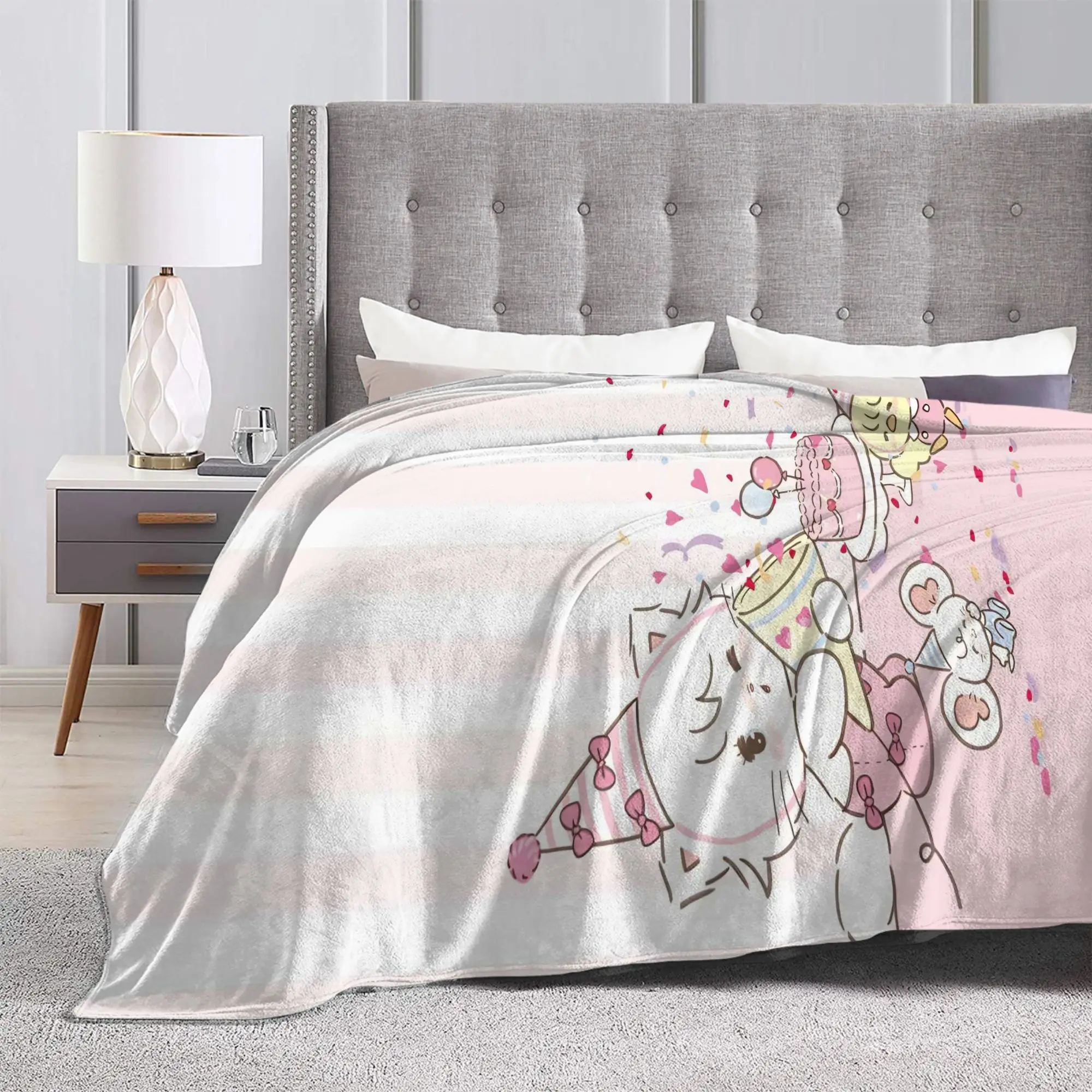 M-Mikko الفانيلا البطانيات شتاء دافئ لينة الفراش يلقي لصبي فتاة غرفة نوم الرسم المفرش أريكة غطاء سرير #4