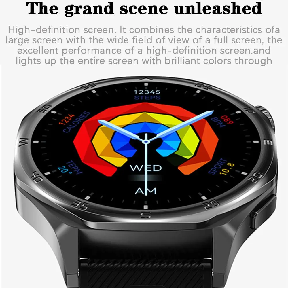 DT Watch 5 Pro Men 4GB Memory Offline MP3/MP4 Player NFC Access Control Compass Sports Mode TWS Headphones IP67 Smartwatch Women