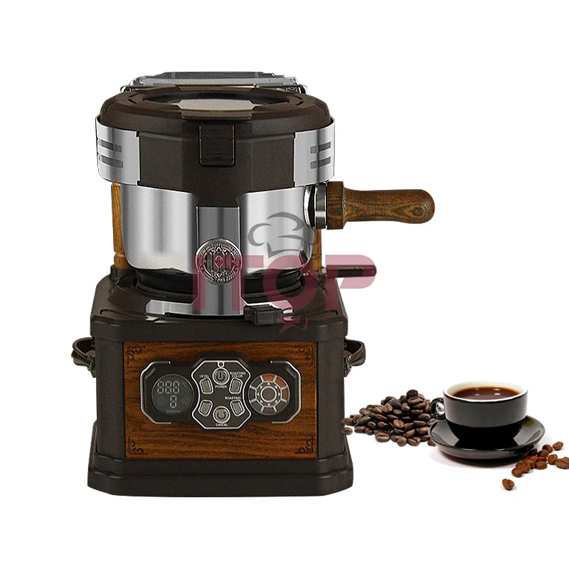 

ITOP Coffee Roasting Machine Coffee Bean Roaster Capacity 150g Small Household Retro Style Coffee Roaster Home Cafe