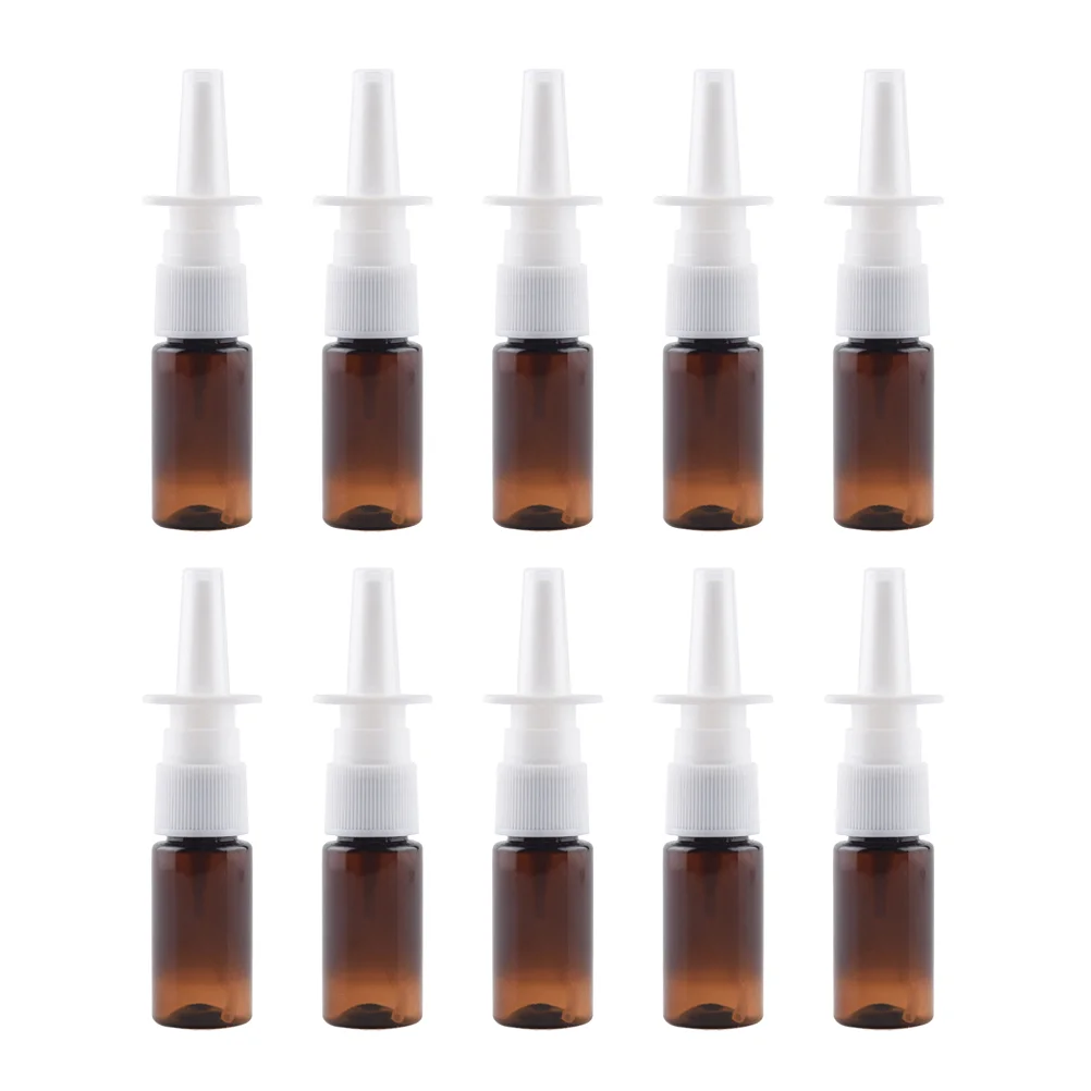10 Pcs Perfume Bottle Empty Bottles Small Nose Spray Nasal Refillable Sub Containers Sprayer 10ml
