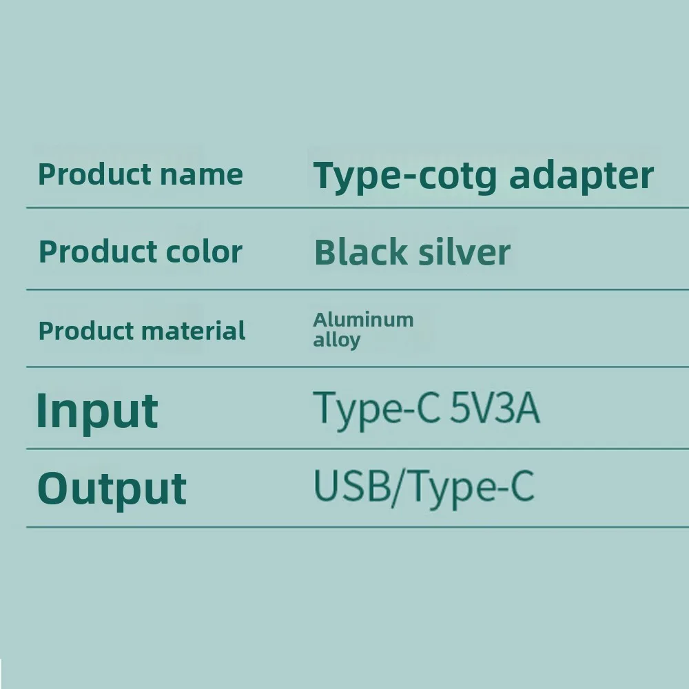 Type-C To USB3.0 Type C OTG Adapter Portable High Speed OTG 2 in 1 Adapter Data Transfer PD Charging 2 in 1 Type-c Adapter