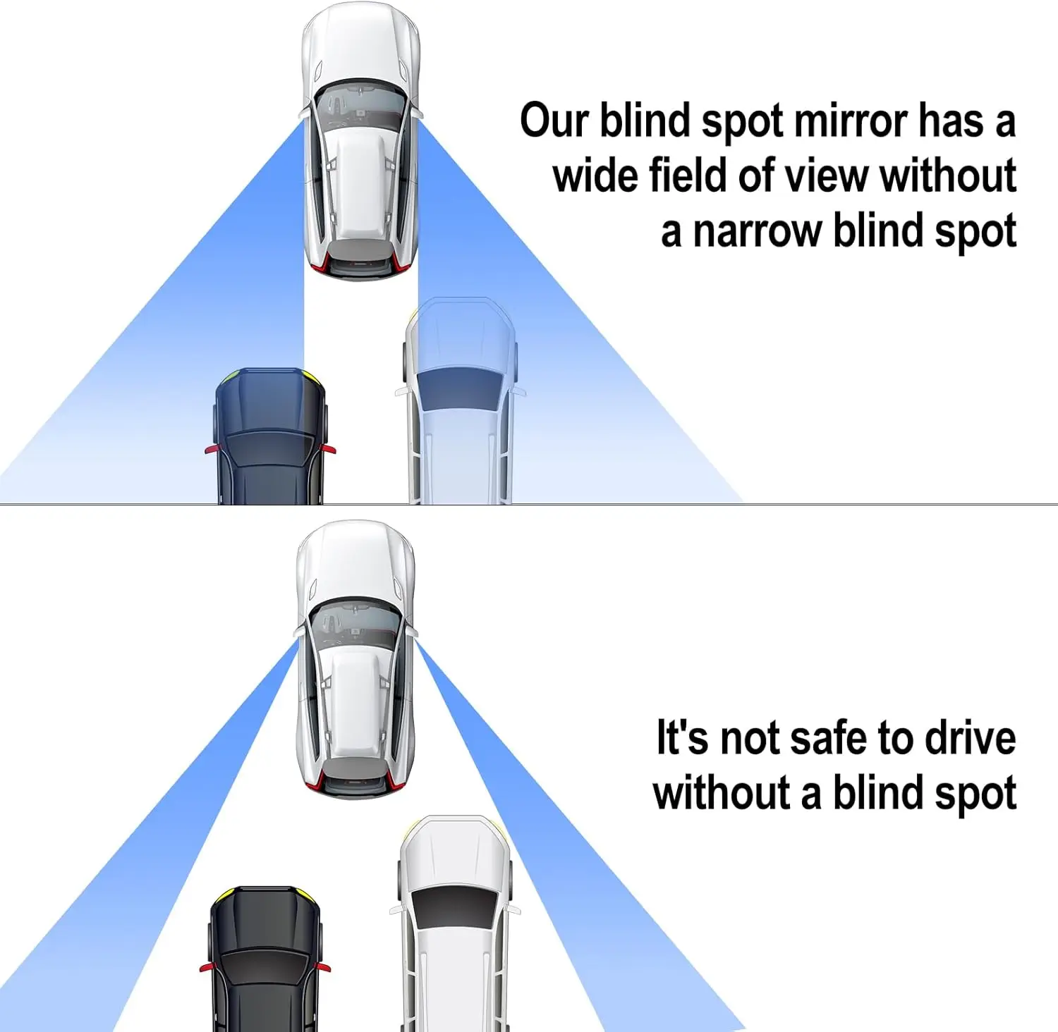 Auto-Totwinkel-Rückspiegel, Erhöhte Sicherheit, Universeller Klebespiegel, Niedliches Herzförmiges Design, Auto SUV Universal – Detail 7
