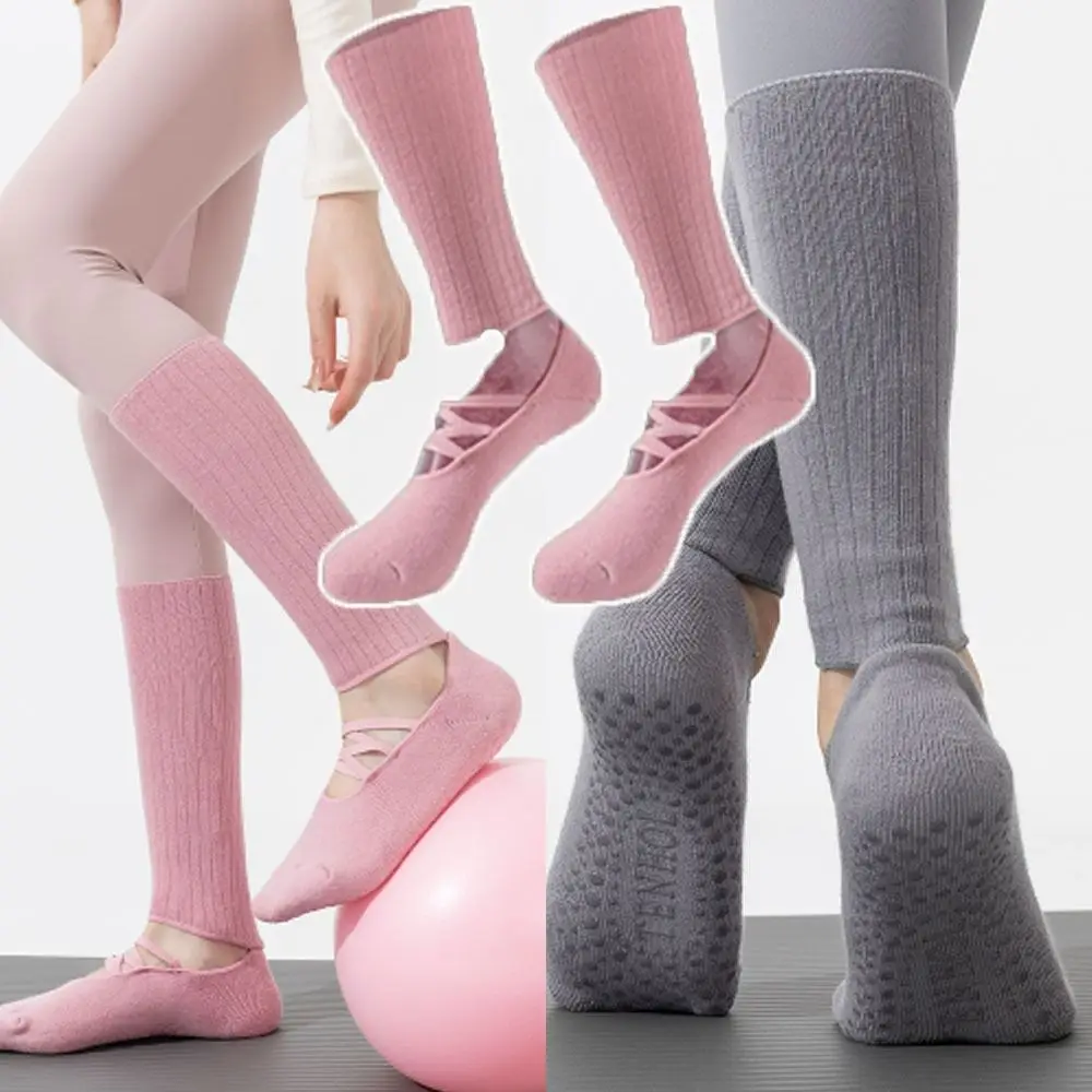 

New Cotton Pilates Socks Harajuku Street Breathable Strappy Grip Sock Non-Slip Grip Sweat-absorbent Yoga Socks