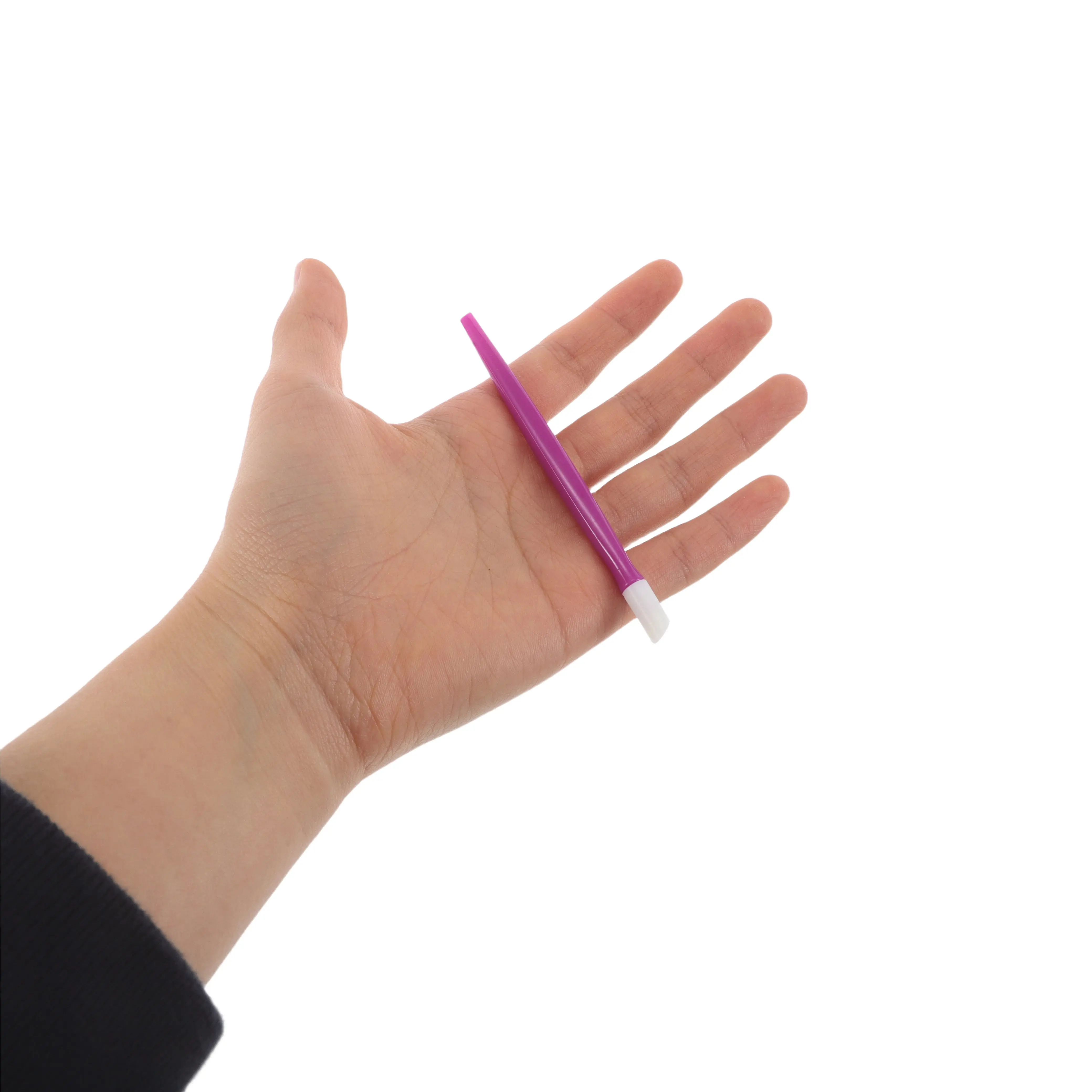100Pcs Nail Art Pusher Manicure Exfoliating Tool Rubber Cuticle Stick Nail Sticker Applicator Rhinestone Picker Pen