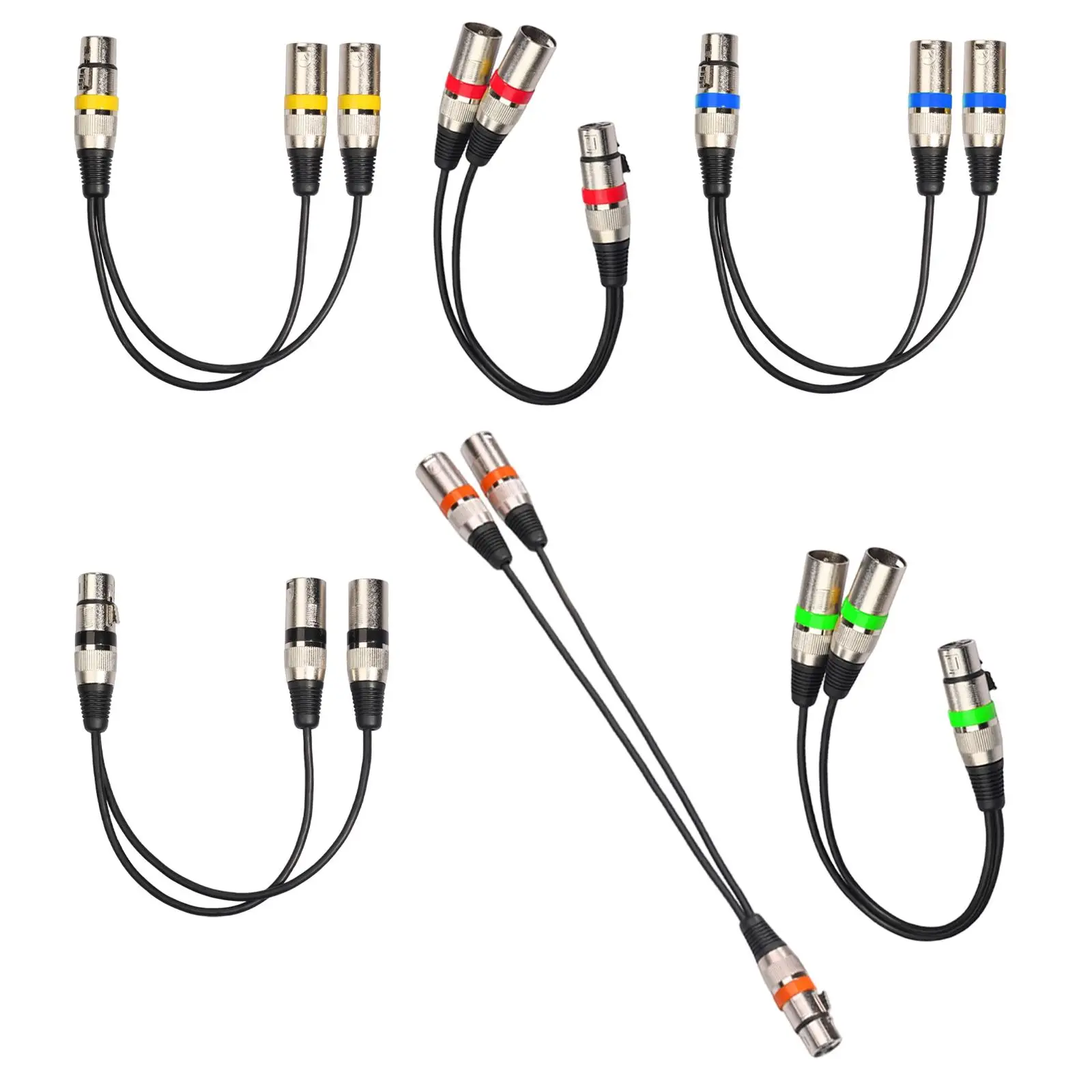 

Разветвитель микрофона, 1 XLR «мама» на 2 XLR «папа» Y-кабель для профессионального сценического освещения, инструментов