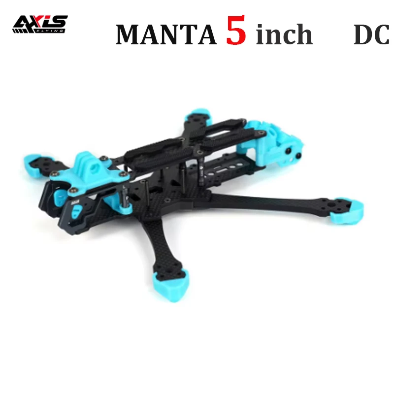 

Axisflying MANTA 5 DC Dead-Cat Design 5inch Carbon Fiber Frame Kits 229mm Wheelbase Suitable for DJI O3 RC FPV Freestyle Drones