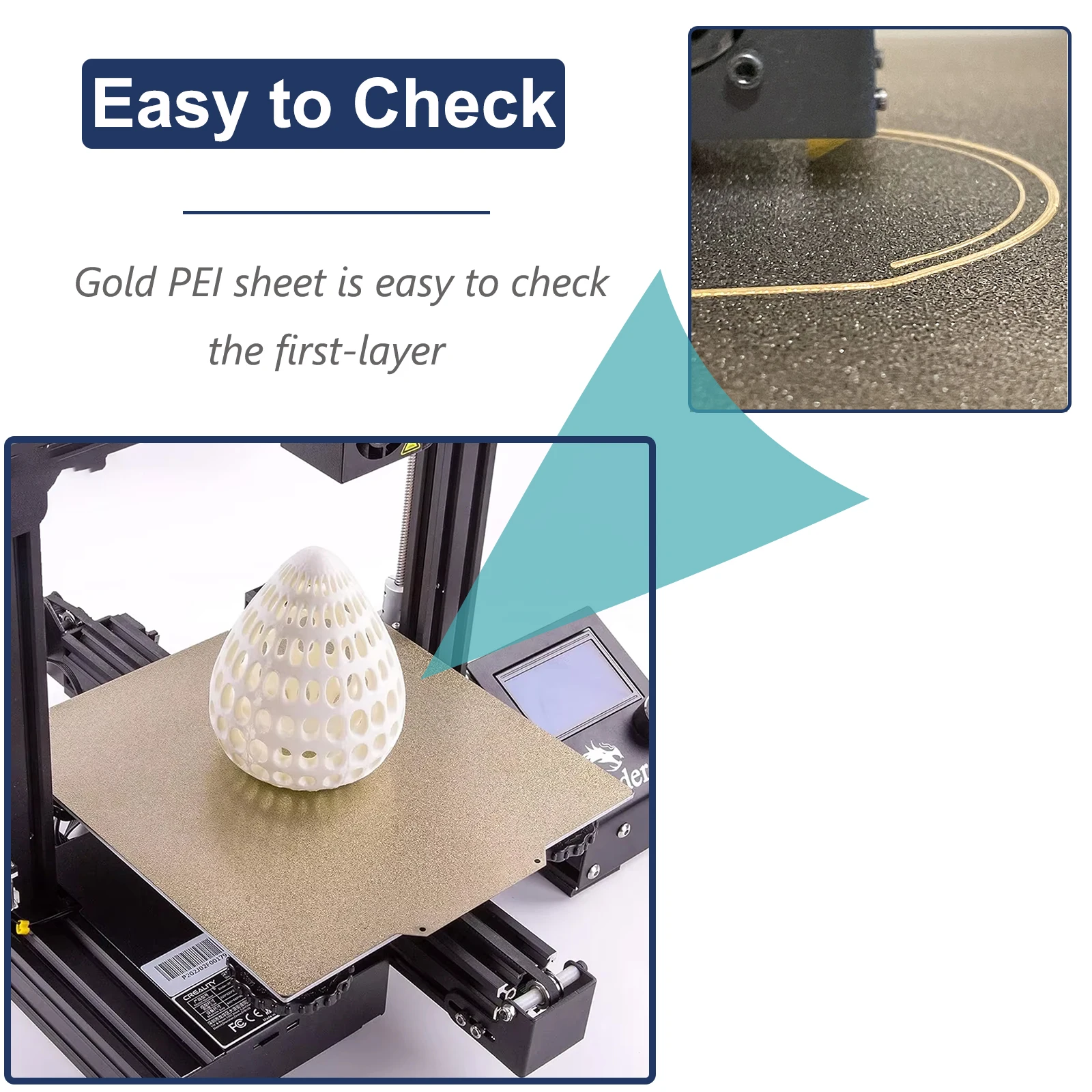 Imagem -03 - Folha de Aço de Cama Aquecida Magnética Dupla Face Atualização Pei Build Plate Ender3 s1 v3 Max Pro Neo Plus Ender5 Ender6 Ender7