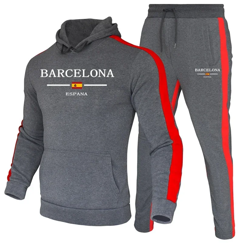 

High-quality men's sportswear sets are on sale. Men's two-piece sets, outdoor sportswear sets, men's sweatshirts, fashionable, c