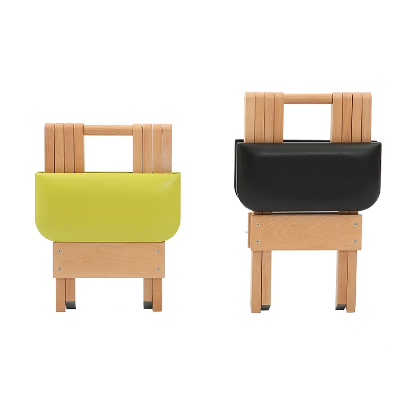 

Chanrou Stool High-quality Wood Foldable to Save Space