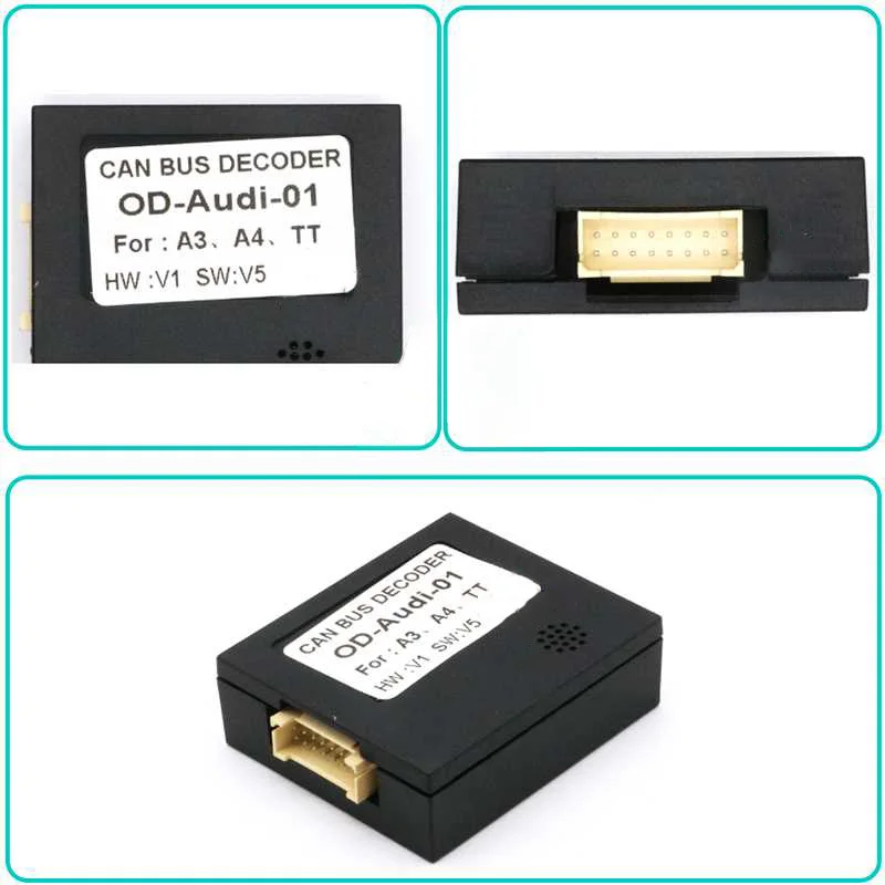 QSZN For AUDI A3 / A4 / TT Android Car Radio Canbus Box Decoder Wiring Harness Adapter Power Cable OUDI-AUDI-01