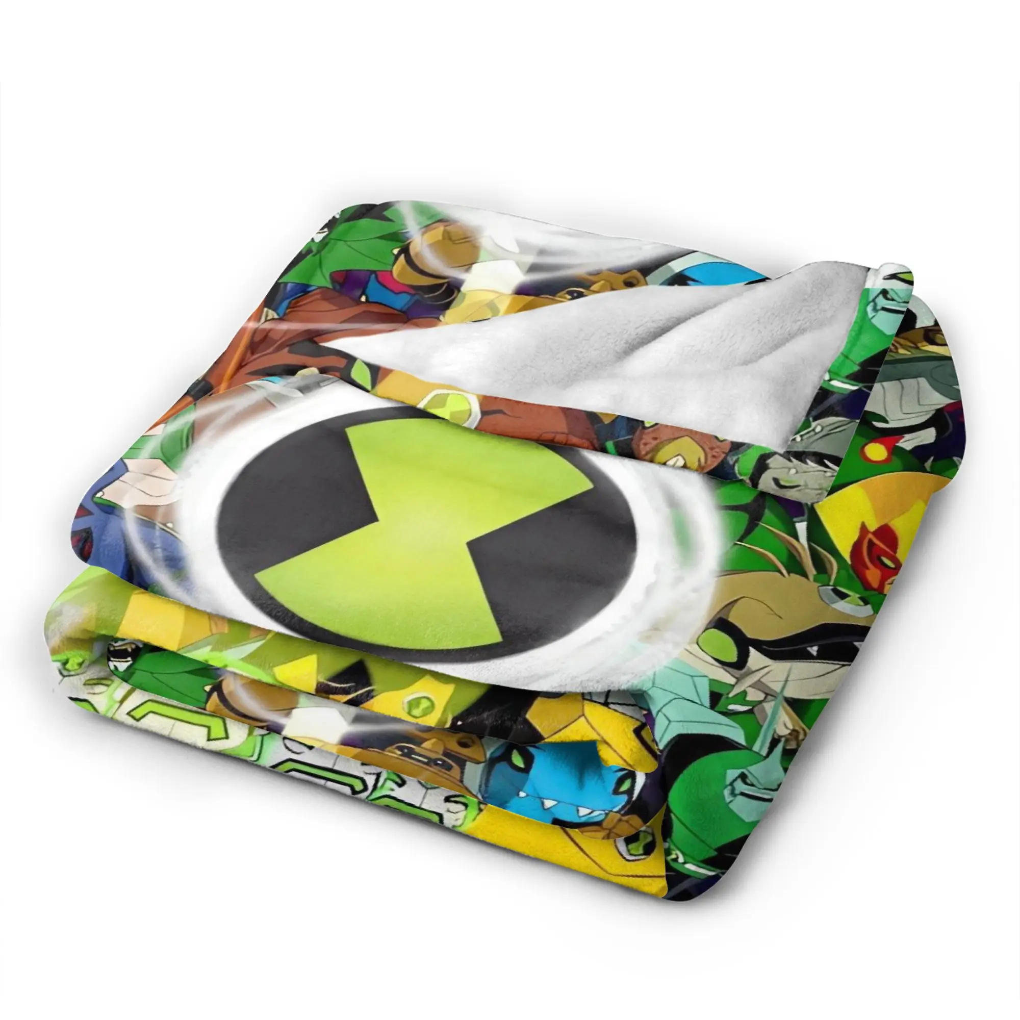 Ben 10 Omnitrix Soft Blanket  Children Plush Throw Blanket Funny Living Room Flannel Bedspread Sofa Bed Cover