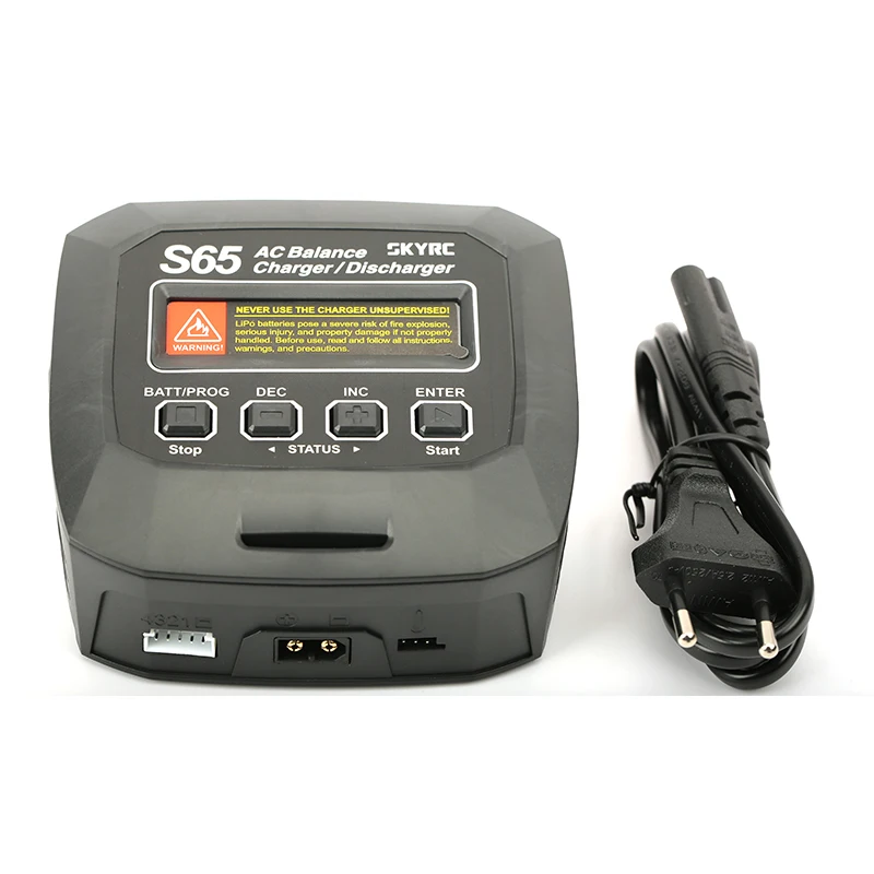 

NEW SKYRC S65 AC Balance Charger 10W Discharger XT60 Connector 65W 6A Smart Charger