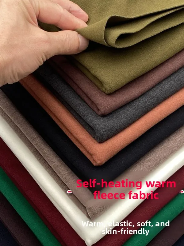 

Warm Skin Velvet Woolen Underwear Set Self-Heating Winter Clothing Fabric DIY Hanrt Material Woolen Camere Sweater