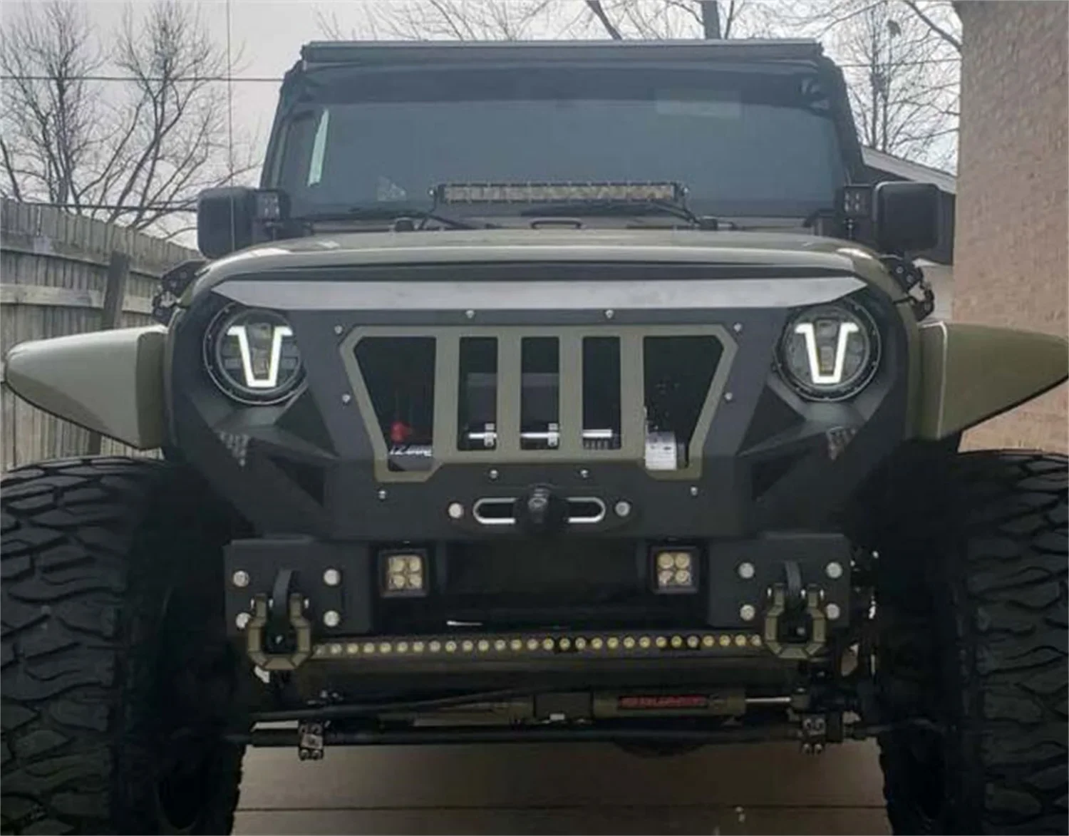 SXMA J195 Grumper Winch Bumpers Universal 4x4 Off Road Other Exterior Steel Bull Bar Front Bumper For Jeep Wrangler 07+