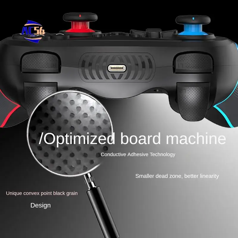 

AC56-для переключателя, беспроводной Bluetooth-геймпад, рокер, макропрограммирование, пробуждение, соматическая компьютерная игра, джойстик T43