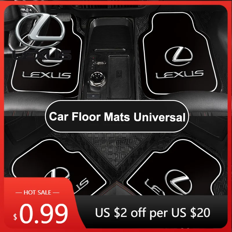 

Interior Stickers Car Floor Mat,Front & Rear Automotive Carpet Floor Mats For Lexus F SPORT ES RX NX LS UX LM LX GX LC RZ IS CT