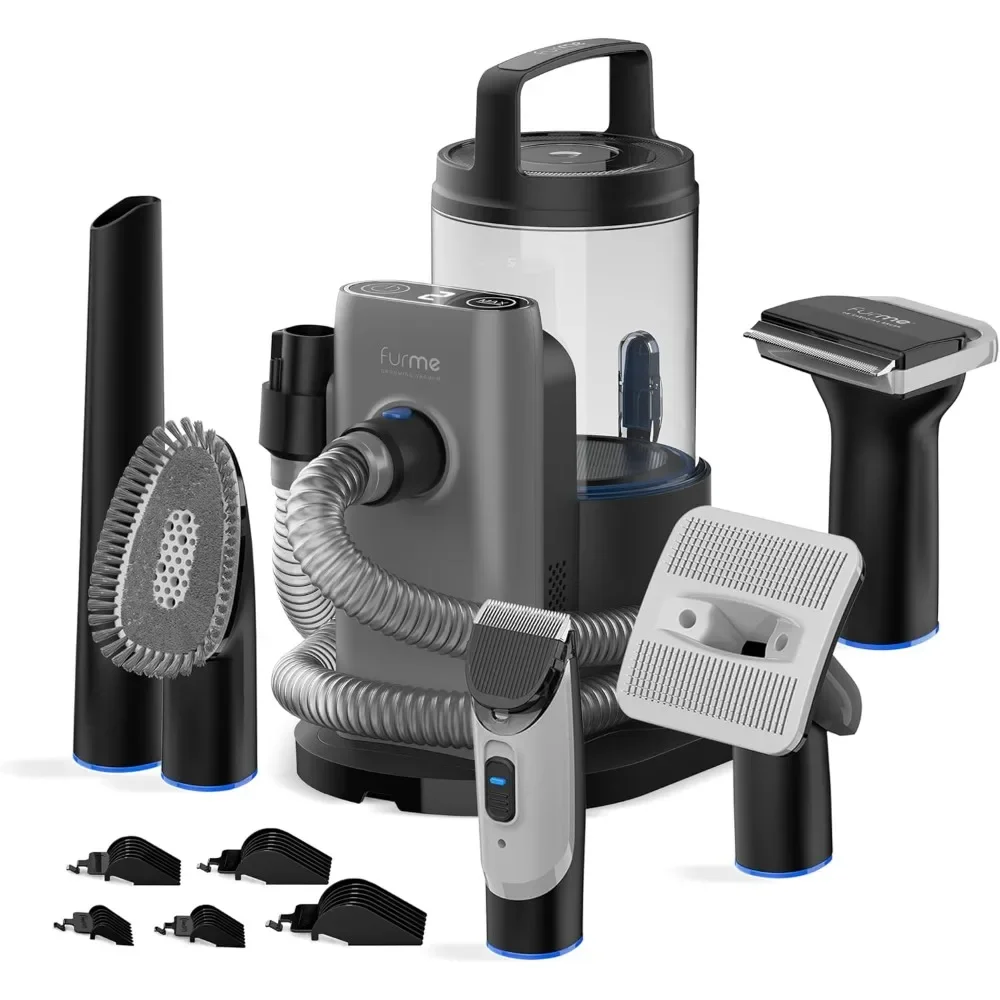 

Профессиональный набор для груминга животных с 5 инструментами и пылесосом с контейнером 2 л, бесшумный