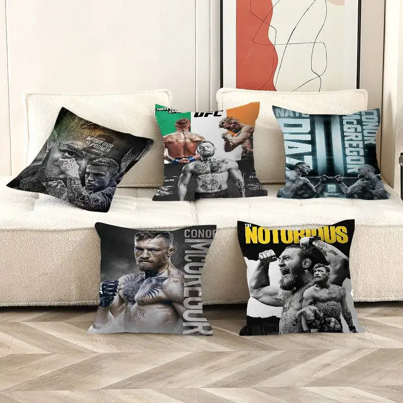Boxing Conor McGregor Kissenbezug für professionelle Boxer, Toon-Geschenk-Kissenbezug, Schlafzimmer, Zuhause, Sofa, Stuhl, Sitzdekoration, Kissenbezug