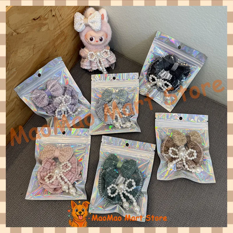 مجموعة ملابس دمى Labubu 4.0 مع ألوان متعددة متوفرة تنورة أنيقة الأميرة اللؤلؤ القوس فرقة إكسسوارات الدمية