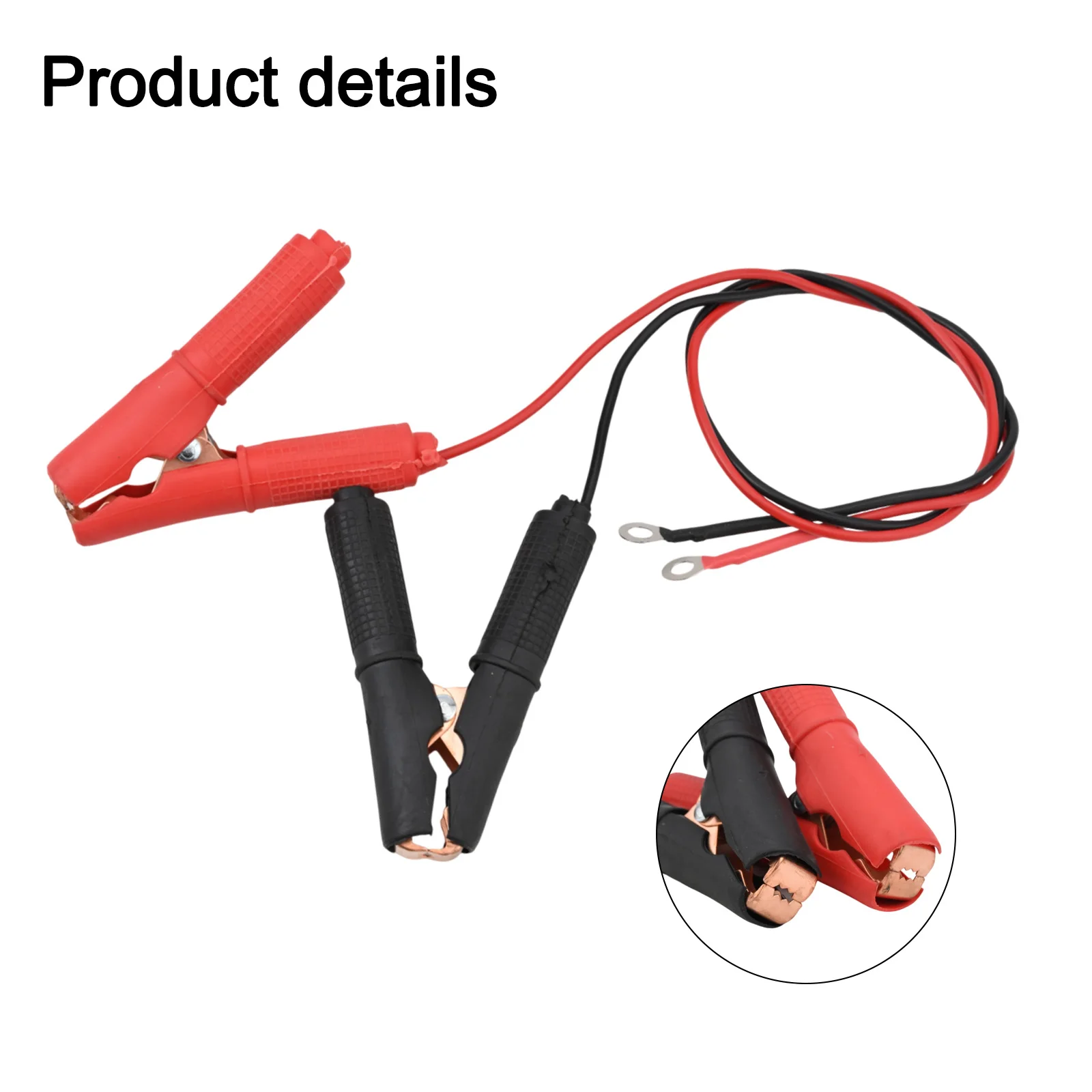 

30A Fuse Battery Clamp Cable for Car and Motorcycle with For Alligator Clips Copper Connectors for 12V and 24V Devices