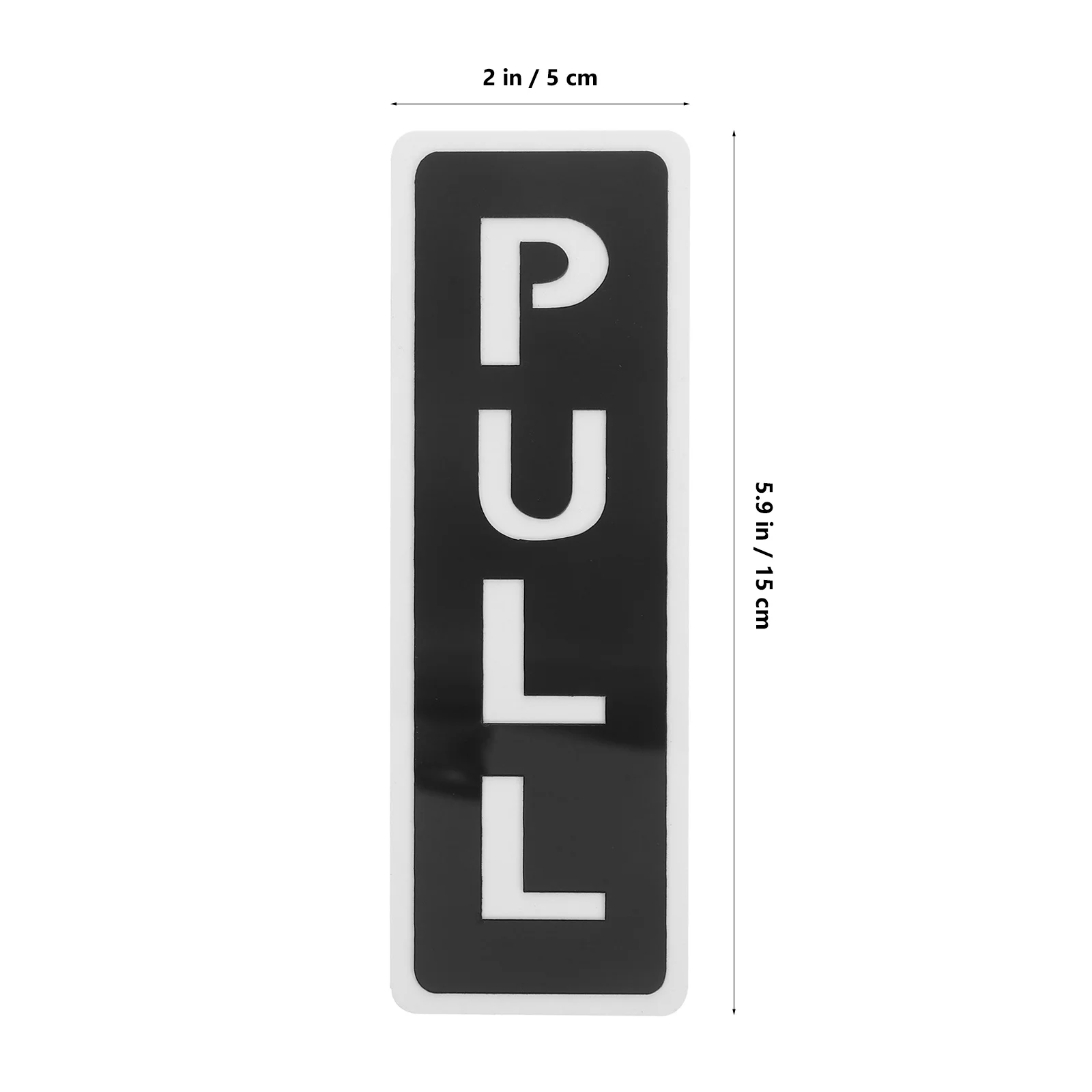 1 مجموعة الاكريليك طبقة مزدوجة دفع سحب علامة الباب مرآة إنهاء أنيق تحديد ملصق لمدخل متجر الباب الزجاجي