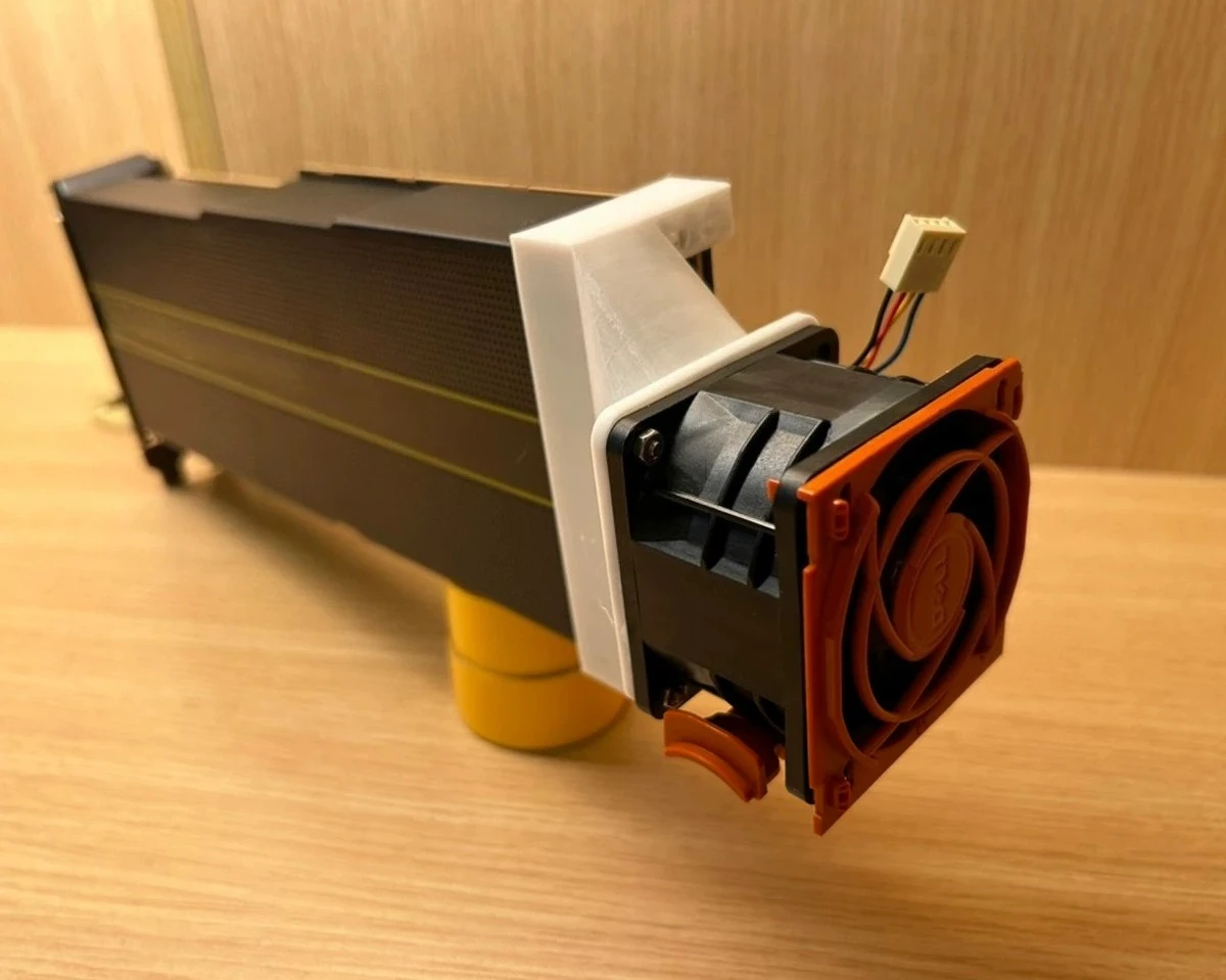 6CM Cooling Fan Assembly for AMD Instinct MI25 MI50 MI60 MI100 GPU