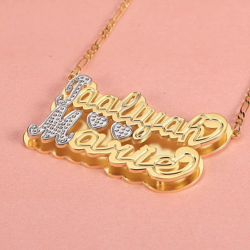 Personalizzazione carattere artistico maschile tattico Anime Harajuku piastre marcatura Laser Spot Drill Single Women Chain Picture Famous Brand