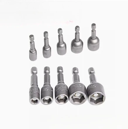 

Hexagonal Shank Sleeve Head Magnetic External Hexagonal Strong Magnetic Hand Drill Screwdriver Driver Batch Head Sleeve
