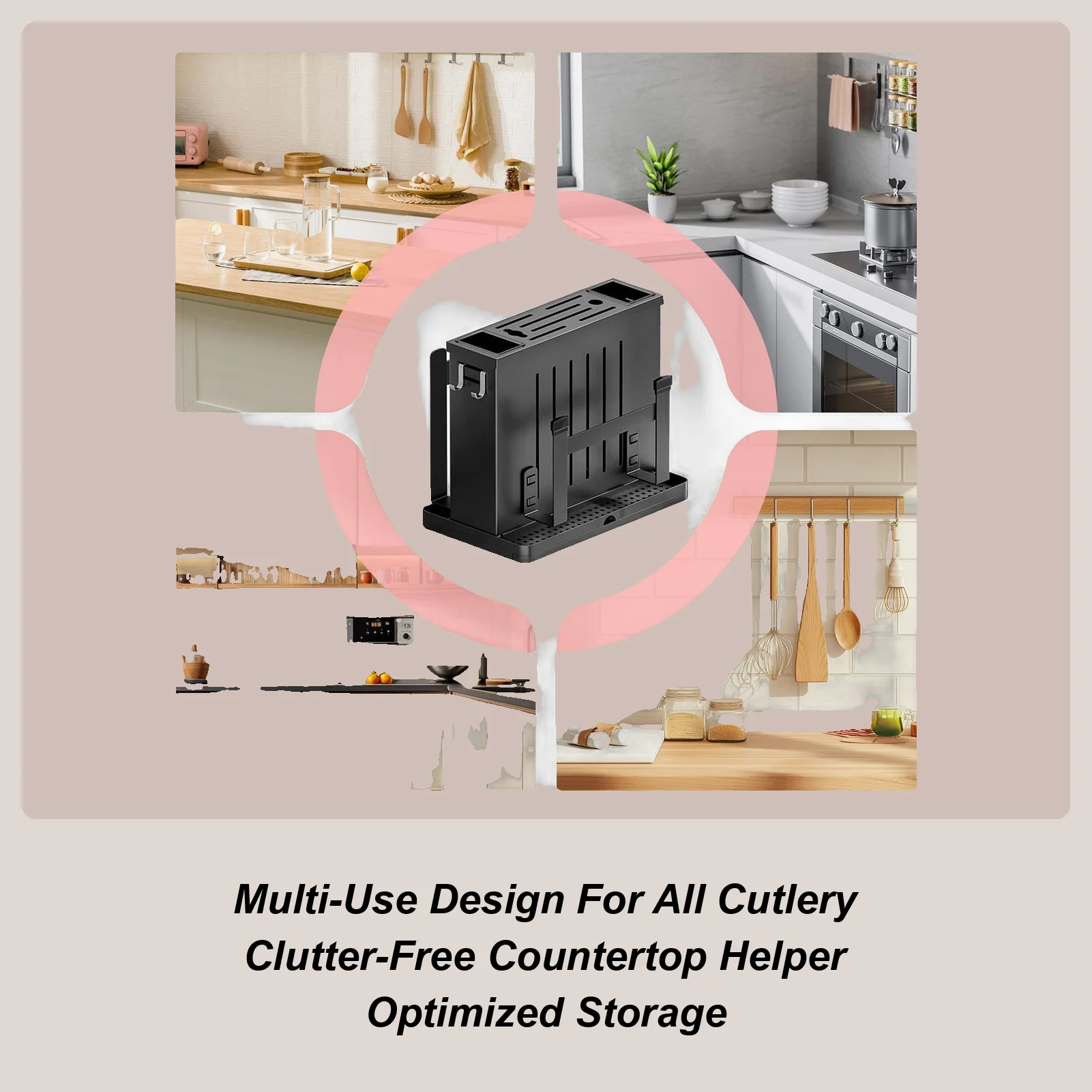 

Подставка для разделочной доски без сверления, стойка для посуды, держатель для кухонной утвари для общежития, отеля, ресторана, квартиры, аренда