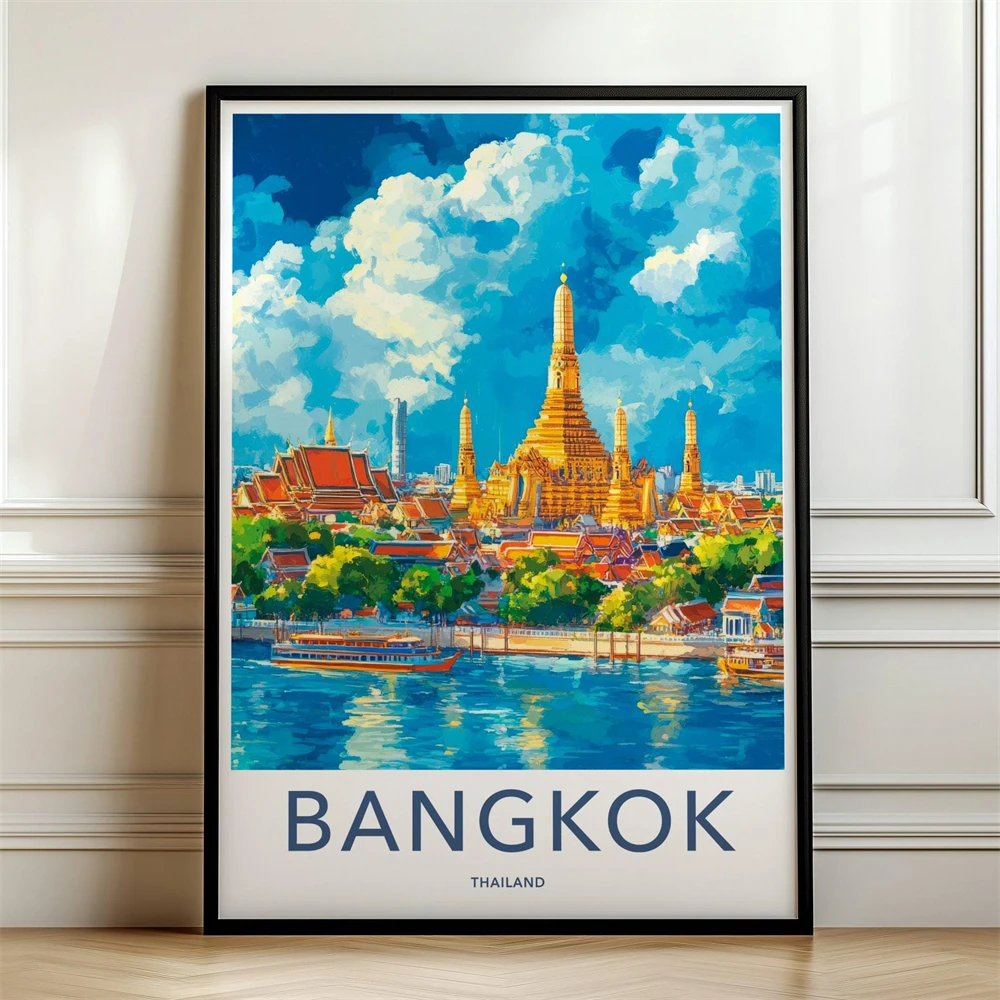 Retro Bangkok Thailand Poster  - Home Decor Delhi recensie en prijs