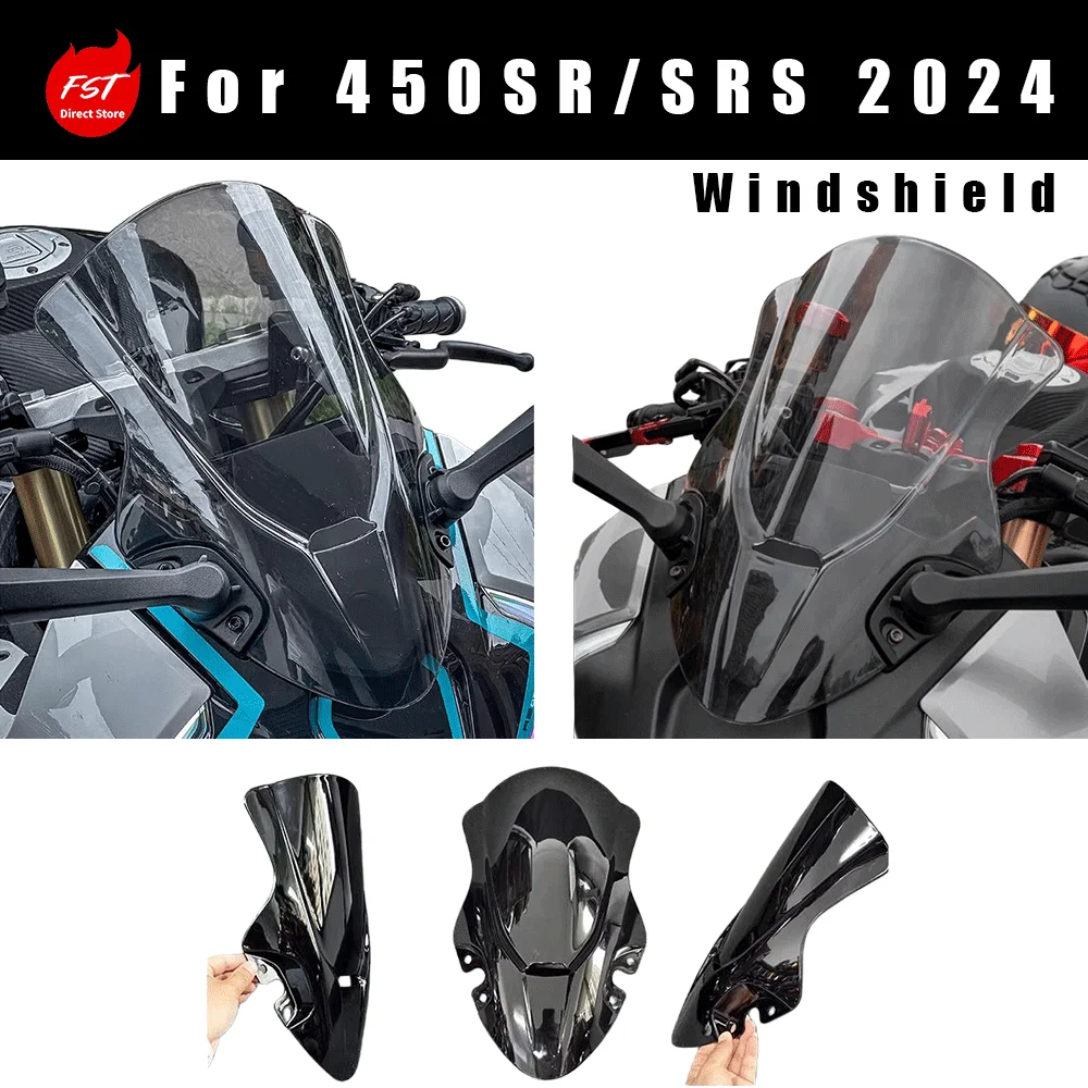 

Fits 450SR, New Racing Heightened Windscreen, Universal for 2024 450SRS