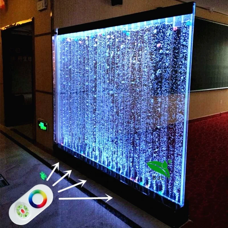 Custom, custom floor standing led water bubble wall screens & room dividers