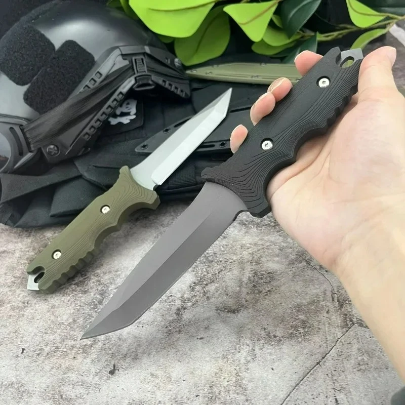 

MT8071 Straight Knife ABS Handle 440C Blade Outdoor Adventure Hunting Self-defense Combat Sharp Multi-functional Tactical Knives