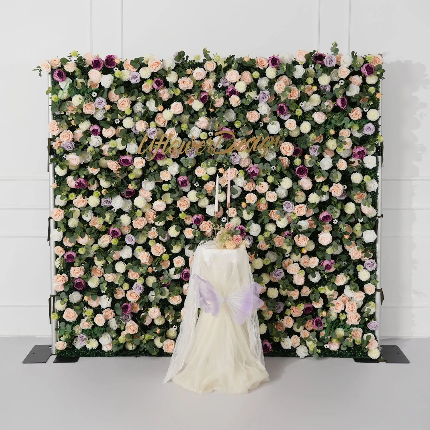 

Uflower 5D романтический цветок настенный фон для свадьбы, дня рождения, банкета, прямая трансляция, фон для дома, цветочный декор