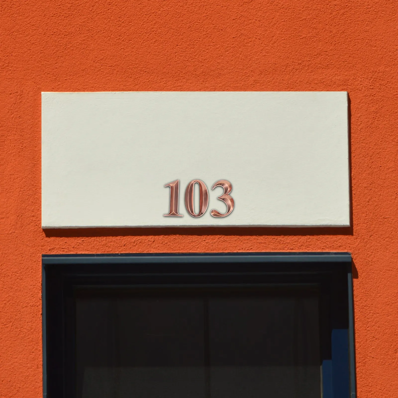 Strong Texture ABS Resin Door Number Sticker for Long Term Use Home Office Hotel Mailbox Street Address Number Decorative