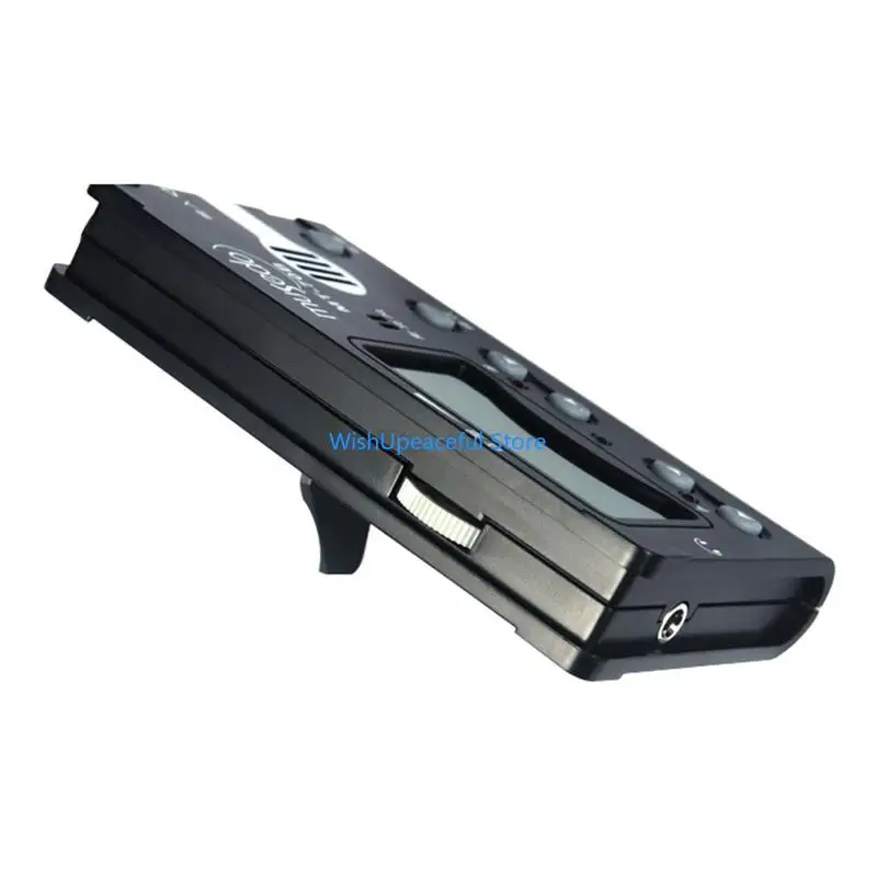 34YA Bộ điều chỉnh động Guzheng Tuner LCD Hiển thị bộ điều chỉnh Metrono Sound Pickup Công cụ cho nhạc cụ Guzheng được làm
