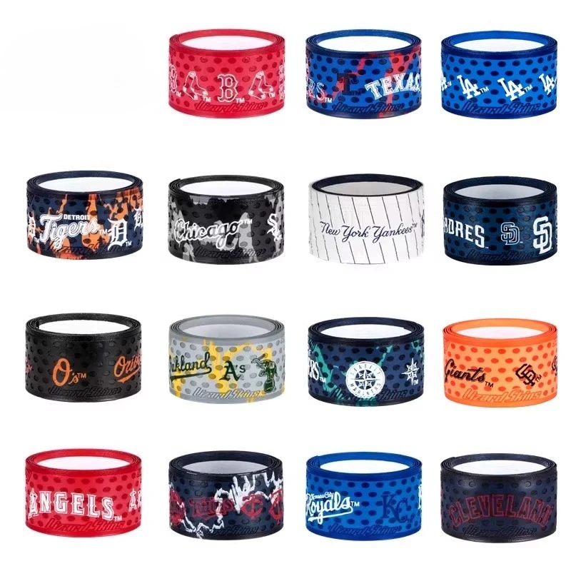 

Hand glue/grip straps for team baseball bats