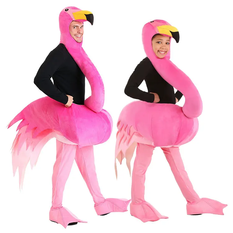 Halloween Animal Role Flamingo Cosplay Suit Children's Day Fairy Tales Stage Performance Adult Animals, Birds, Flamingo Clothing