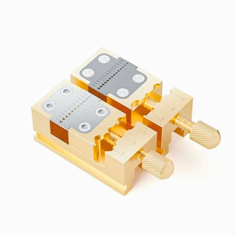 Precise Anti-slip Watch Bench Vice, Stable Collet Tightening Tool w/Copper Thread Adjustment Watch Head Holder for Watch Repair