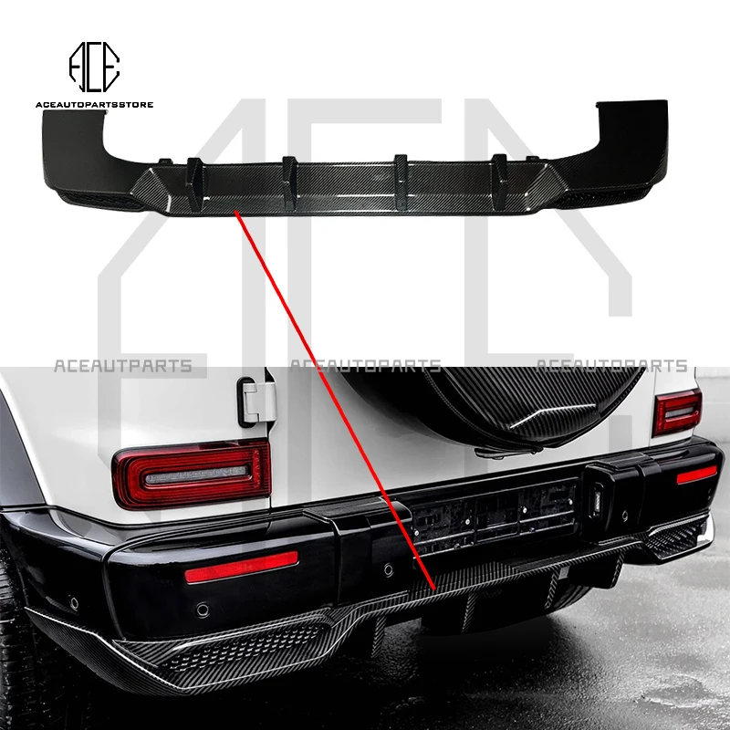 Tc Style Dry Carbon Fiber Rear Diffuser Body Kit For Mercedes Benz G-Class W464 W463A G500 AMG G63 2019-2022