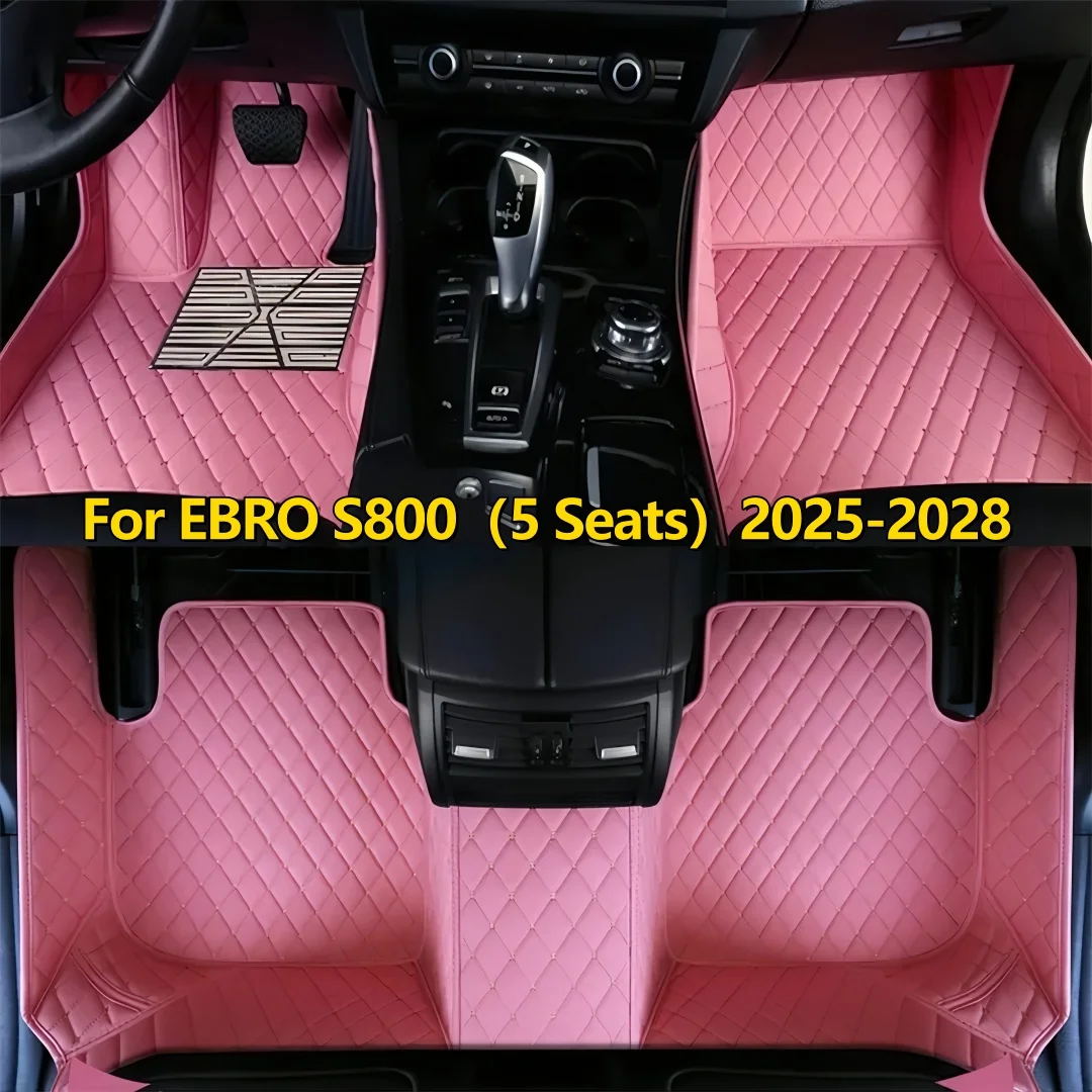 Car Floor Mats Fit For EBRO S800（5 Seats）2025-2028 2026 2027 Waterproof Foot Pads Floor Mats Carpets Car Accessories Inter