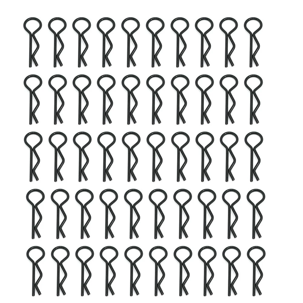 50PCS RC Car Metal Body Shell Clips Pins R Shape Pins For Traxxas TRX4 1/10 Model Car Multicolor RC Rock Crawler Vehicle Models