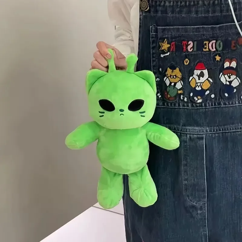 22cm Adorable Alien Cat Plush Toy Ultra Cuddly Plushie Dolls Charming Stuffed Animal Pillow Room Ornament Sweet Couple Present