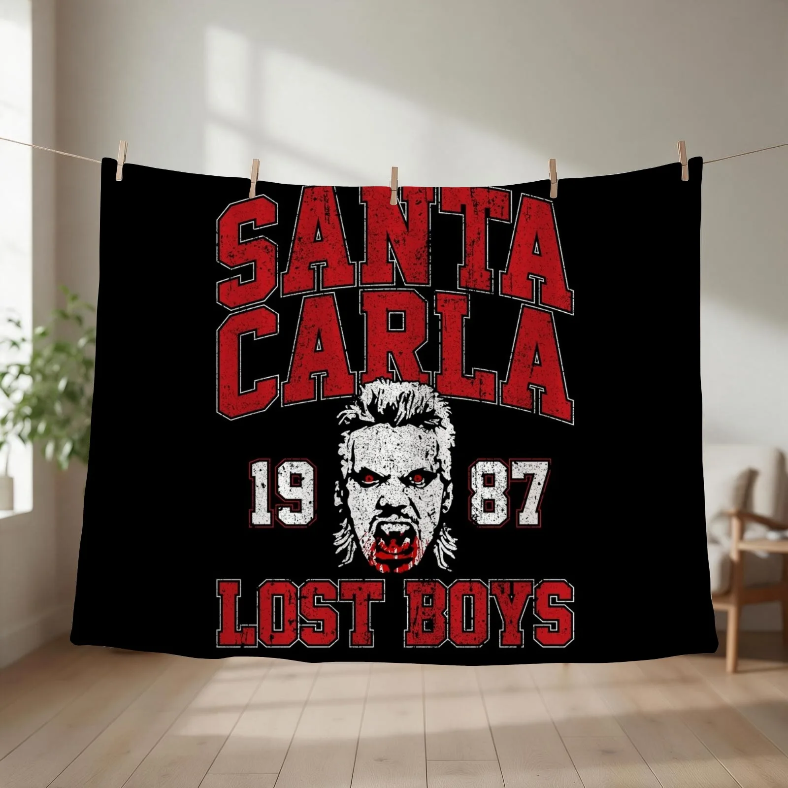 Santa Carla Lost Boys Throw Blanket for sofa Summer Beddings Blankets For Sofas Beautifuls Blankets