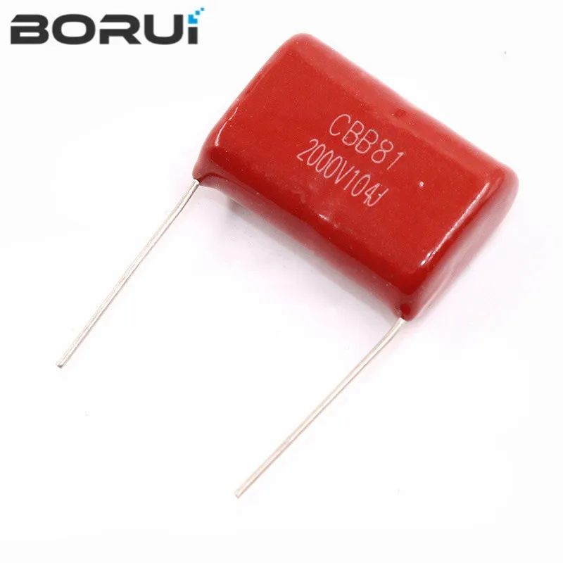 5pcs/lot 0.1uF 2000V 2KV CBB CBB81 104 100NF 2000V104J Polypropylene film capacitor pitch 25mm CBB81 In Stock