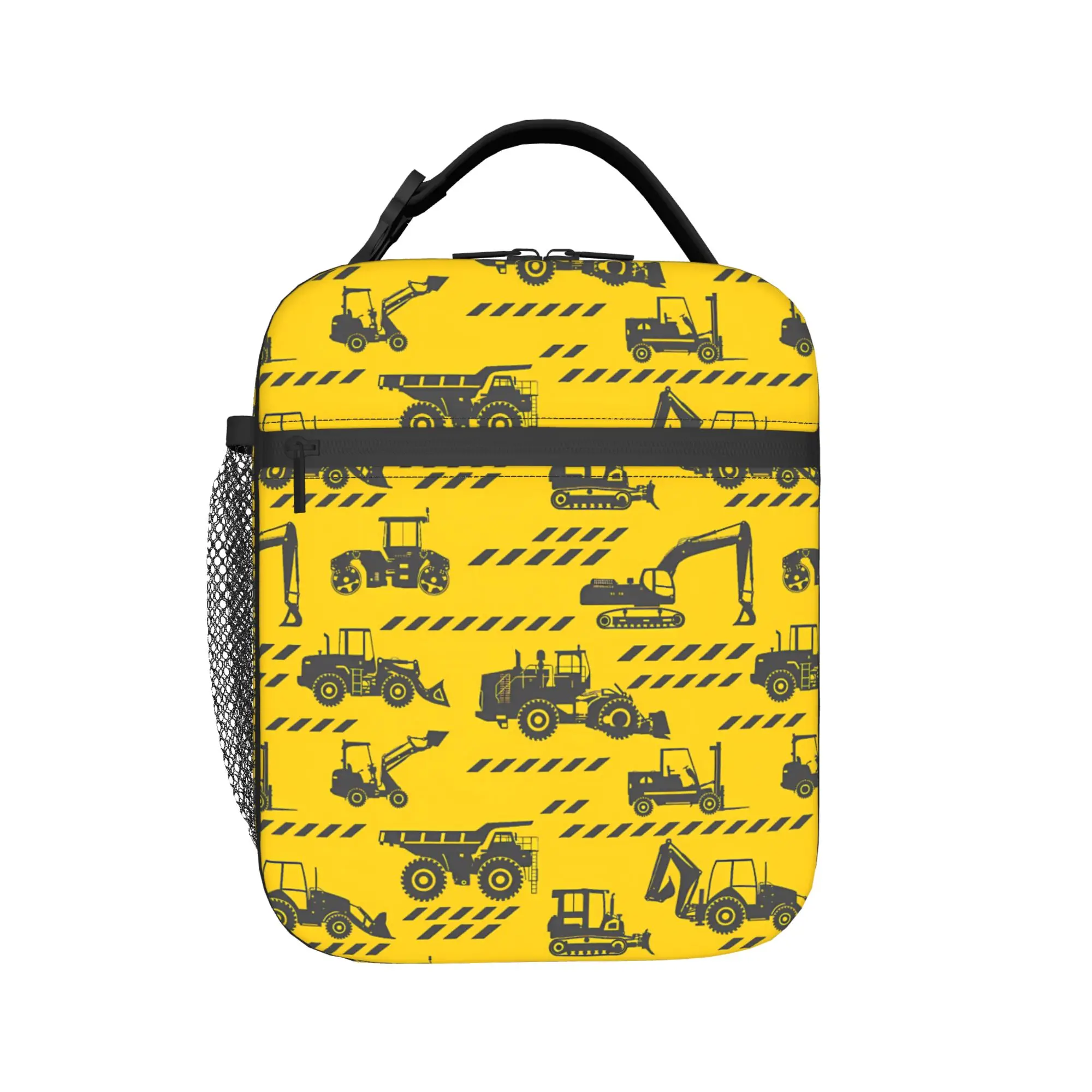 Excavator Construction Truck Lunch Bag For Child  Picnic Custom Lunch Box Casual Waterproof Tote Food Bags