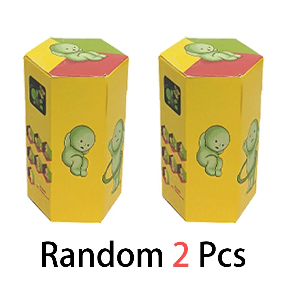 5 Mehrteilige Serien Leuchtende Grüne Puppen Blind Mystery Box Actionfiguren Dekoration Desktop-Modell Spielzeug als Geschenk Überraschung