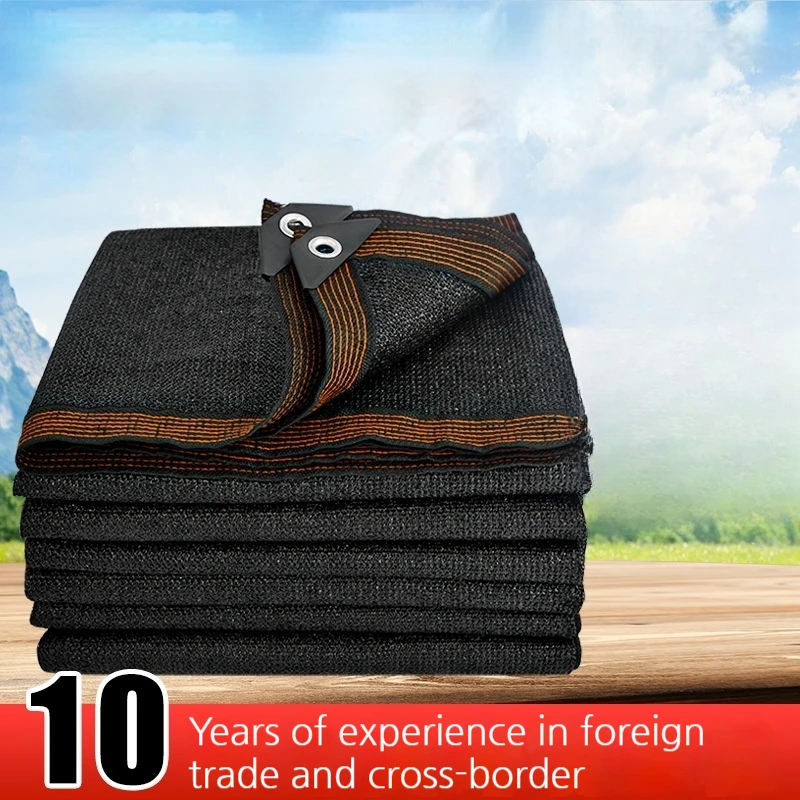 Sunshade Net 70-80% Shading Rate HDPE UV Protection Anti-Aging with Edge Binding Grommets for Garden Plant Cover Outdoor