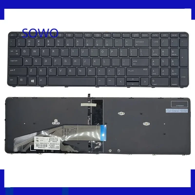 NEW Keyboard with backlit for HP 450 G3 450 G4  EliteBook 850 G3 G4 755 G3 ZBOOK 15U G3 G4