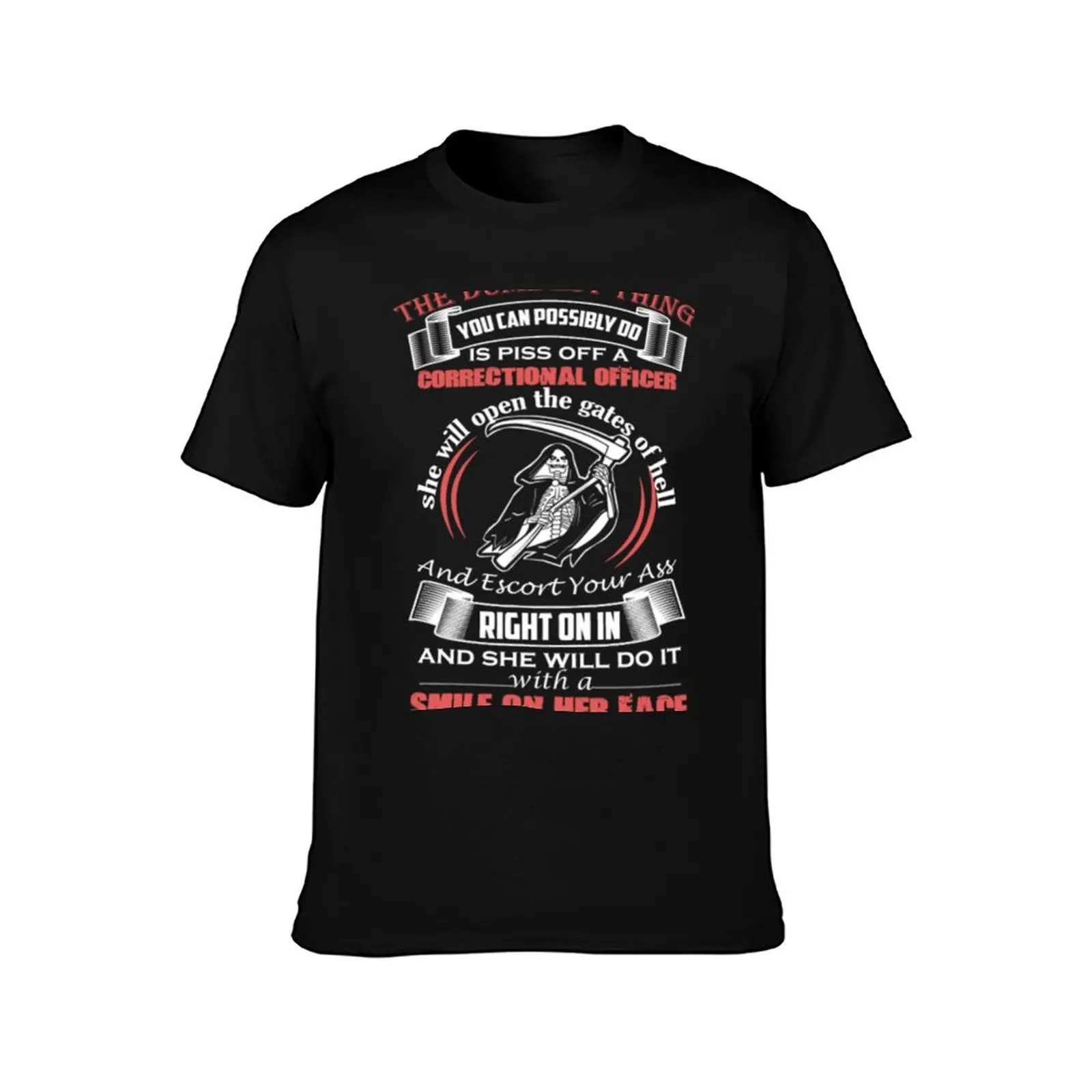 Correctional Officer Tshirt T-Shirt Summer Casual Cotton Tee Unisex Men Women